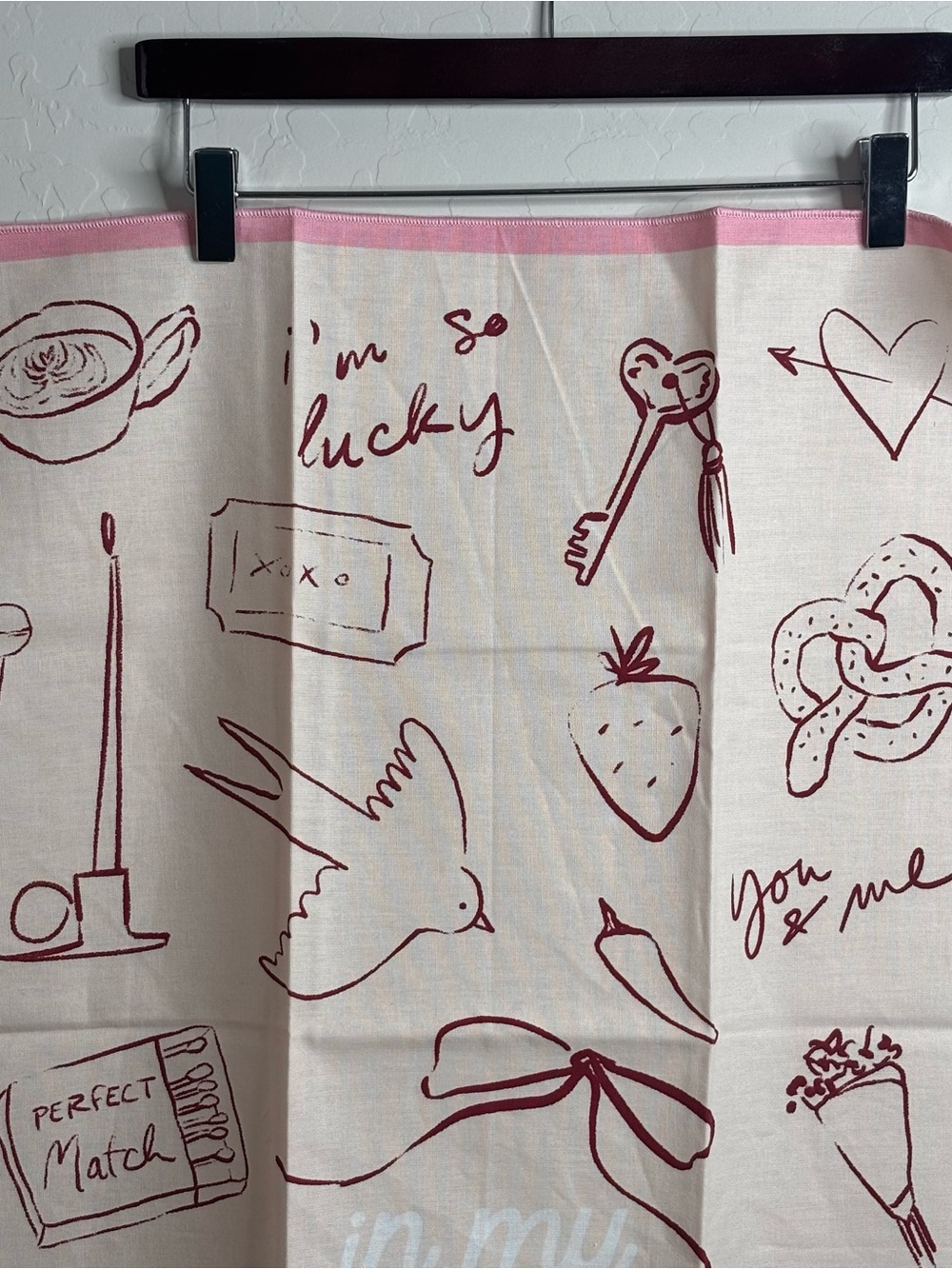 Anthropologie My Lover Era Dish Dish Tea Towel NWT 28x21. Sold Out - Picture 3 of 9